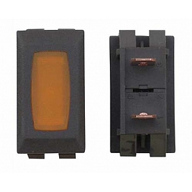 Diamond Group Power Indicator Light, 10 Amp/ 14 Volt DC Amber/Brown - DG714VP