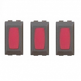 Diamond Group Power Indicator Light, 10 Amp Red Light - Brown - Pack of 3 - DG614PB