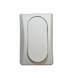 Diamond Group Single Designer Wall Plate - White