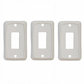 Diamond Group Single Face Plate - Ivory 3/bag