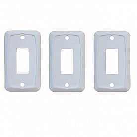 Diamond Group Single Face Plate - White 3/card
