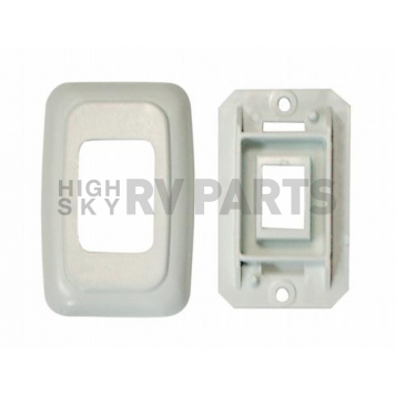 Diamond Group Single Switch Plate Cover - Biscuit
