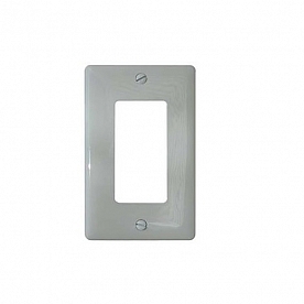 Diamond Group Square Switch Plate Decor Cover, White