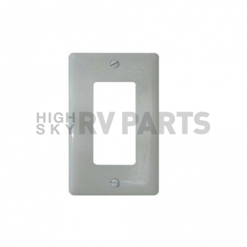 Diamond Group Square Switch Plate Decor Cover, White