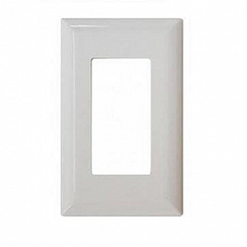 Diamond Group Switch Plate Cover, 1 Speed Décor Switch Opening White Snap-On