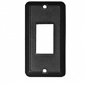 Diamond Group Switch Plate Cover, Single Opening, Waterproof Black 1/Cd