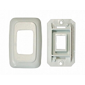 Diamond Group Switch Plate Cover, Single Opening, White 1/card