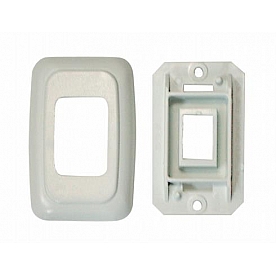 Diamond Group Switch Plate Cover, Single Opening, White 1/card