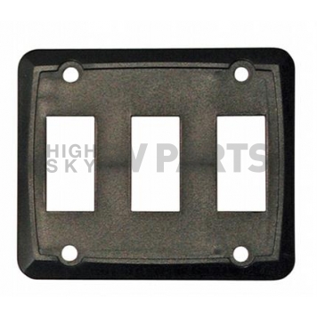 Diamond Group Triple Switch Plate Cover - Black 3/card