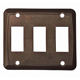 Diamond Group Triple Switch Plate Cover - Brown 3/card