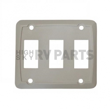 Diamond Group Triple Switch Plate Cover - White 1/card