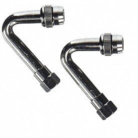 Dicor Corp. Air-Gard Valve Stem Extension 125 Degree Nickel Plated, Set Of 2