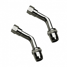 Dicor Corp. Air-Gard Valve Stem Extension 45 Degree Nickel Plated, Set Of 2