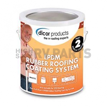 Dicor Corp. EPDM Roof Acrylic Coating White 1 Gallon