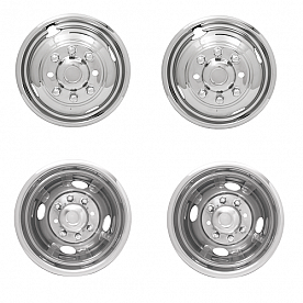 Dicor Versa Liner Wheel Simulator Kit Stainless Steel Front And Rear - Set of 4 - V170F5