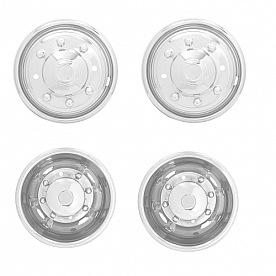 Dicor Versa Liner Wheel Simulator Kit Stainless Steel Front And Rear - Set of 4 - V19582 