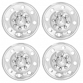 Dicor Universal Wheel Cover 16 inch - 8 Lug Stainless Steel - Set of 4 - SHFM16 