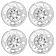 Dicor Universal Wheel Cover 16 inch - 8 Lug Stainless Steel - Set of 4 - SHFM16 