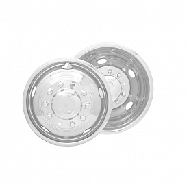 Dicor Versa Liner Wheel Simulator 19.5 inch - 10 Lug Stainless Steel - V195F66M