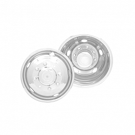 Dicor Versa Liner Wheel Simulator Stainless Steel Front And Rear - V195F96M 