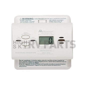 Dometic Carbon Monoxide Detector with LCD Display Wall or Ceiling Mount - White