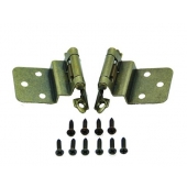 RV Cabinet Door Hinge 3/8 Inch Offset Hinge Bronze - Set Of 2