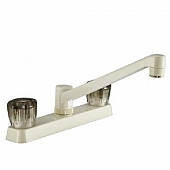 Dura Faucet 2 Handle Bisque Plastic for Kitchen DF-PK600S-BQ
