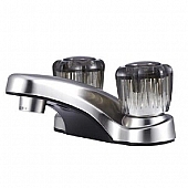 Dura Faucet 2 Handle Silver Plastic for Lavatory DF-PL700S-SN