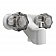 Dura Faucet 2 Handle White Plastic for Lavatory DF-SA110S-WT