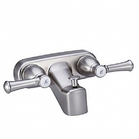 Dura Faucet Designer Series 2 Lever Handle Silver Plastic for Lavatory DF-SA110L-SN