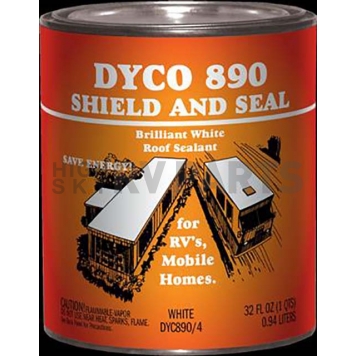 Dyco SHIELD & SEAL Brilliant White Roof Sealant 1 Quart