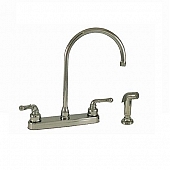 Empire Brass 8'' RV Kitchen Faucet, Gooseneck Spout, Chrome