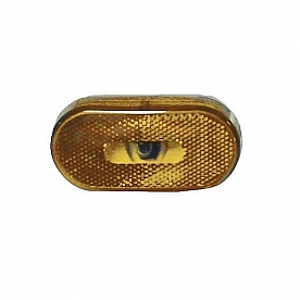 Fasteners Unlimited Amber Clearance Marker Light - Incandescent with White Base - 003-53P