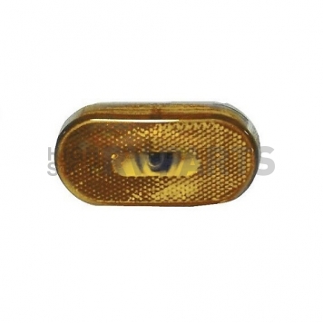 Fasteners Unlimited Amber Clearance Marker Light - Incandescent with White Base - 003-53P