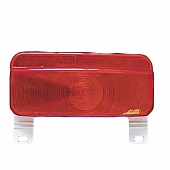 Fasteners Unlimited Tail Light Incandescent Red with License Plate Bracket