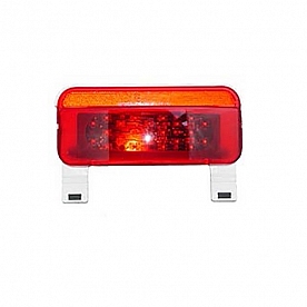 Fasteners Unlimited Tail Light LED Rectangular with License Plate Bracket White - 003-81LM1