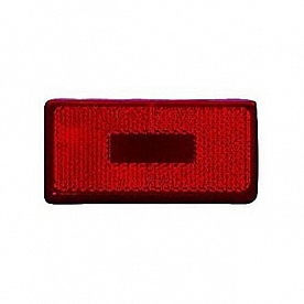 Fasteners Unlimited Tail Light Lens Rectangular Red 