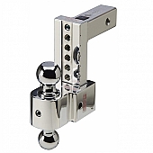 Fastway Flash STBM Dual Hitch Ball Mount Adjustable 8 inch Drop 9 inch Rise 10K GTW