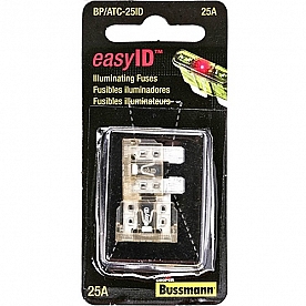 Bussman ATC Fuse Clear Blade  25 Amp - Pack Of 2 