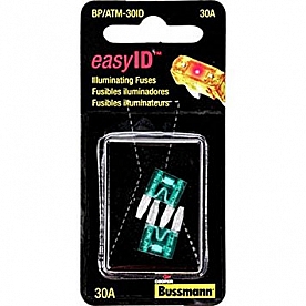 Bussman ATM Fuse Green Blade  30 Amp - Pack Of 2 