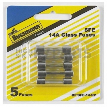  Bussman SFE Glass Fuse 14 Amp - Pack of 15 