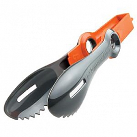 Kitchen Tong Utensil with Orange Handle