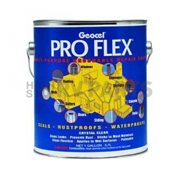 Geocel PRO FLEX Multi-Purpose Brushable Repair Coating Clear 1 Gallon