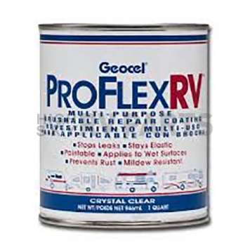 Geocel Pro Flex RV Multi-Purpose Brushable Repair Coating Clear 1 Quart