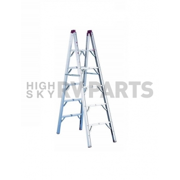 Double Sided Folding Ladder 6' Height 4 Steps 225 LB