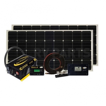 Go Power Solar Elite Charging System 380 Watt - 2 x 190 W Panels - 82847