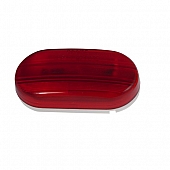 Grote Industries Side Marker Light Universal Surface Mount Oval -  Incandescent Red Lens - 45262