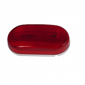 Grote Industries Side Marker Light Universal Surface Mount Oval -  Incandescent Red Lens - 45262