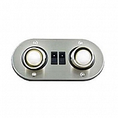 Gustafson Reading Light Incandescent Screw-On Mount Satin Nickel Oval