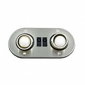 Gustafson Reading Light Incandescent Screw-On Mount Satin Nickel Oval